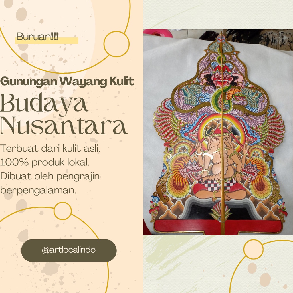 Jual Wayang Kulit Gunungan Kayon Kualitas no 1 ukuran 80 cm | Shopee ...