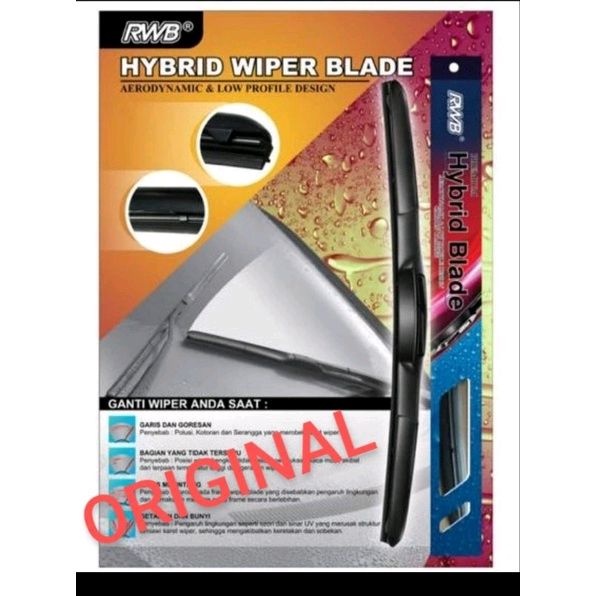 Jual WIPER MOBIL HYBRID RWB (SEMUA JENIS MOBIL) | Shopee Indonesia