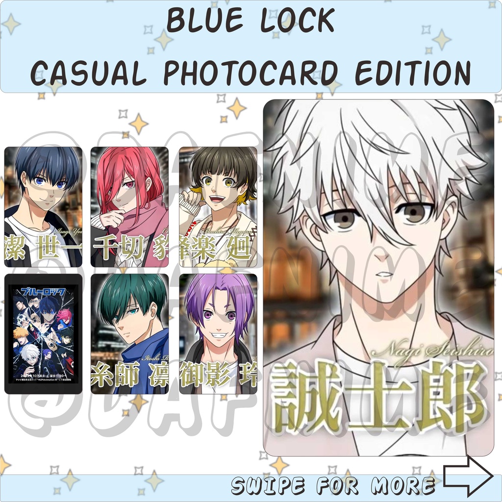 Jual Blue Lock Casual Edition Photocard Anime Shopee Indonesia