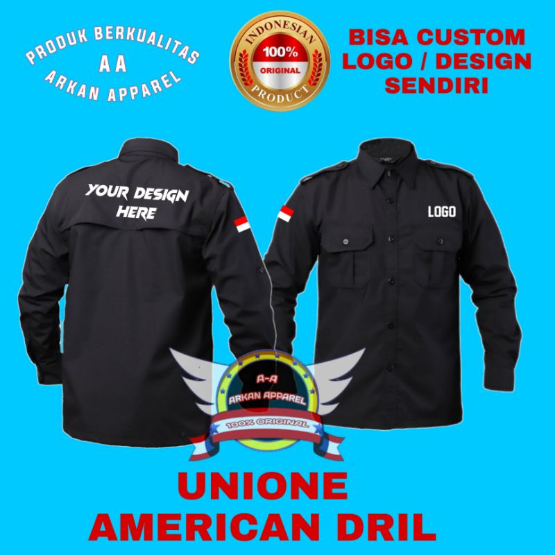 Jual KEMEJA PDH PDL CUSTOM FULL BORDIR | Shopee Indonesia