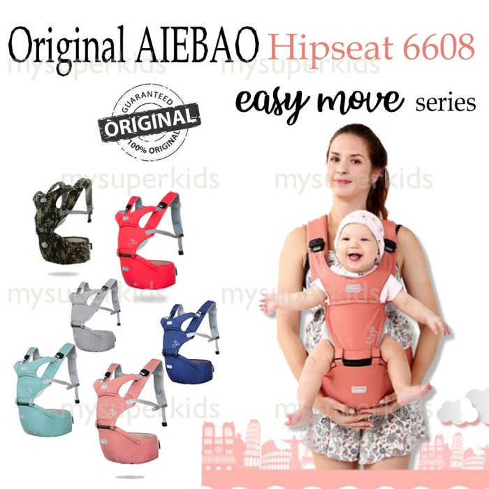 Jual EKSLUSIF Original AIEBAO hipseat 6608 gendongan bayi baby