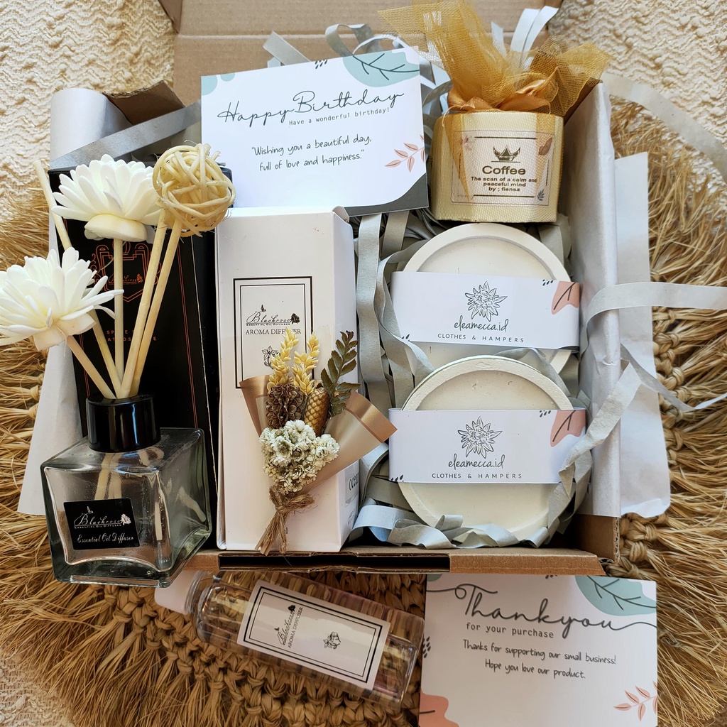 Jual Hampers Reed Diffuser & Scented Candle White Edition Part 1 / Kado ...