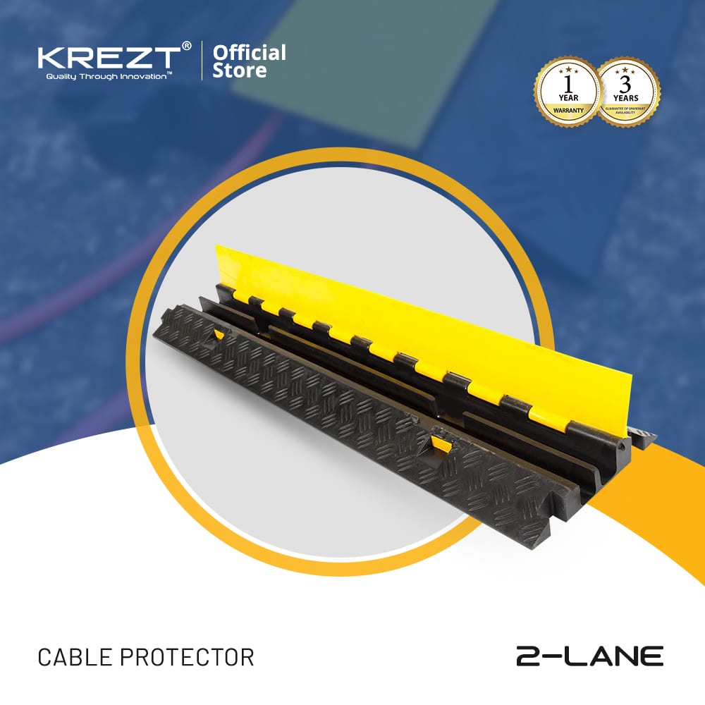 Jual SPEED BUMP KABEL PROTEKTOR KREZT 2-LINE LURUS | Tahan Beban 6 Ton ...