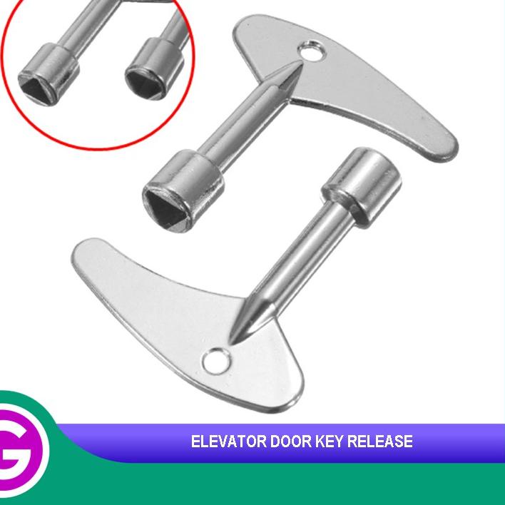Jual Restock Kunci pintu lift segitiga/elevator door key/kunci pintu ...