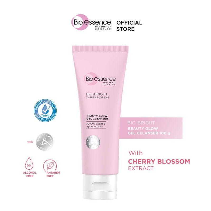 Jual Bio Essence Bio Bright Cherry Blossom Glow Gel Cleanser EXP 12/ ...