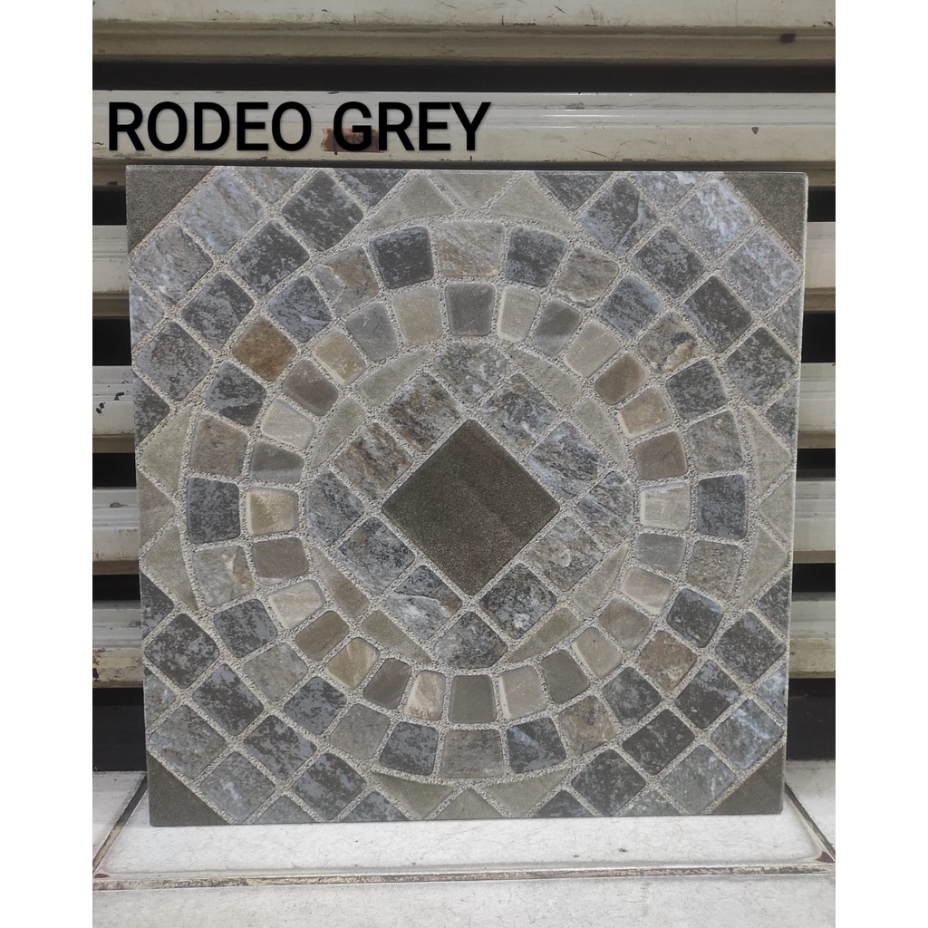 Jual Keramik Mulia 40x40 Rodeo Grey Kasar Shopee Indonesia 0399