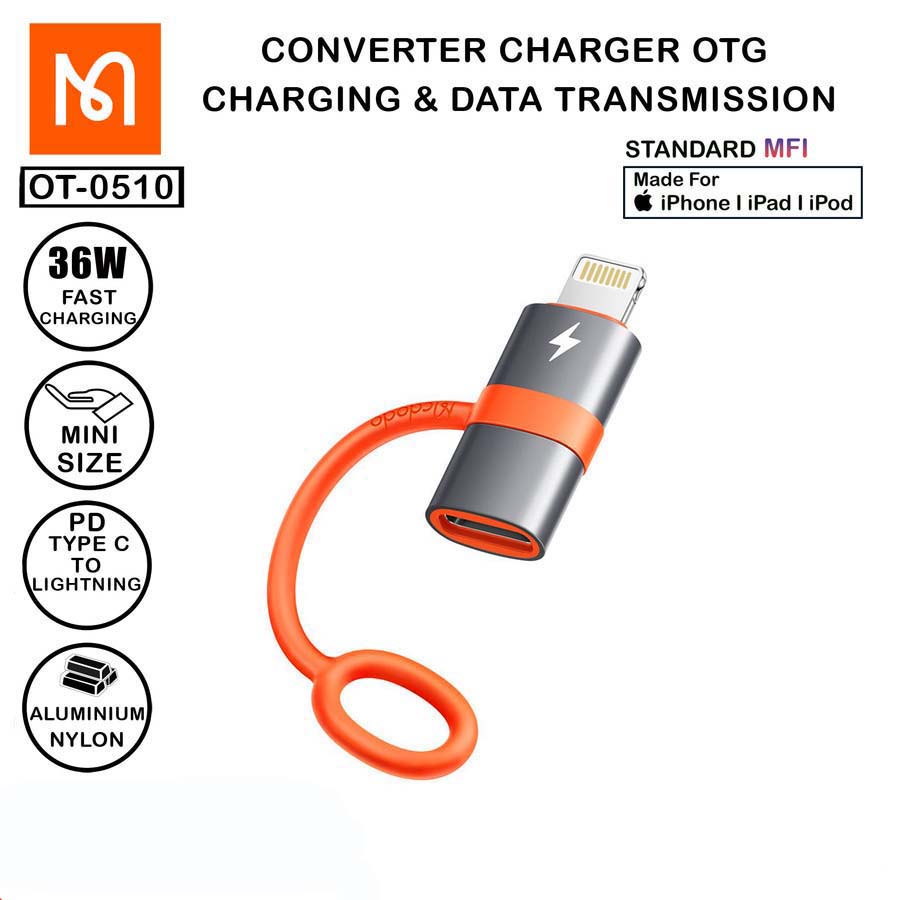 Jual Mcdodo Otg Konverter Usb Type C To Lightning Iphone Converter Adapter Fast Charging