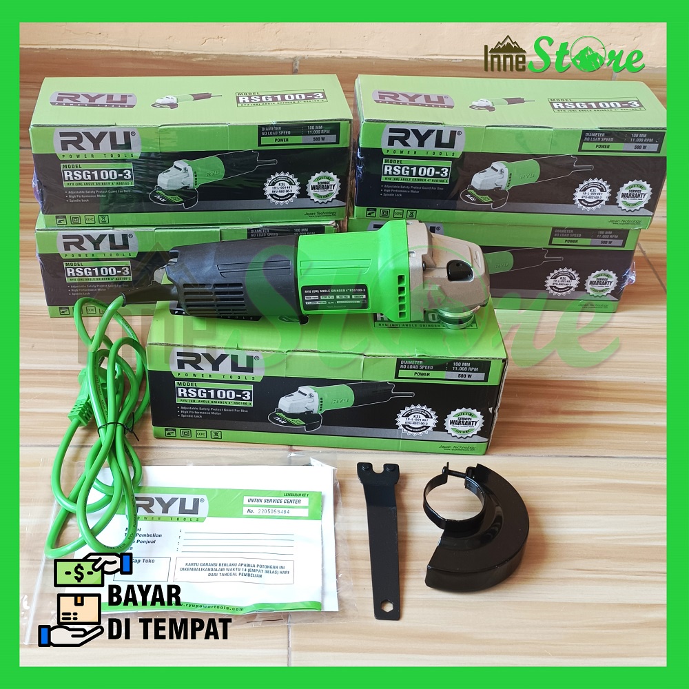 Jual Mesin Gerinda Tangan Ryu Angle Grinder Ryu Rsg Shopee Indonesia