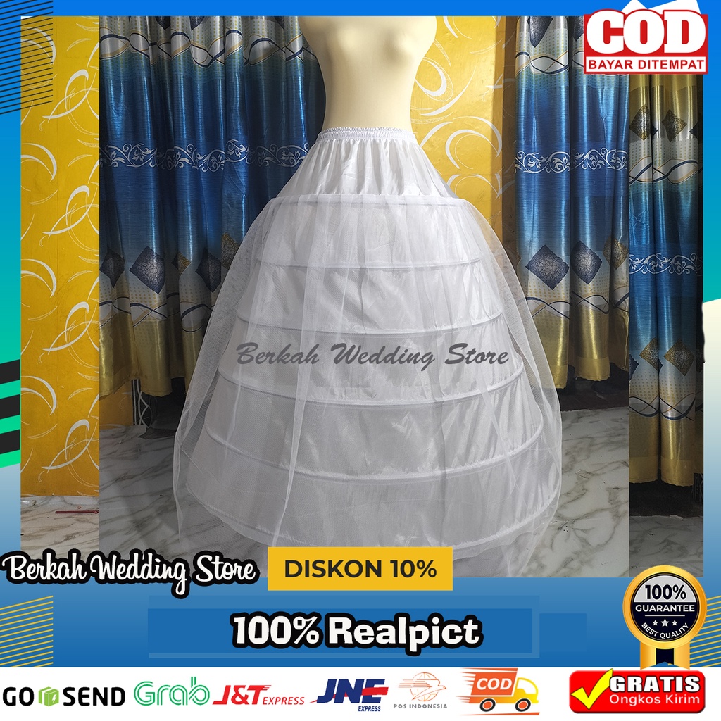 Jual Petikut Petticoat Pertikut Pengembang Gaun Ring 6 Plus Tile ...