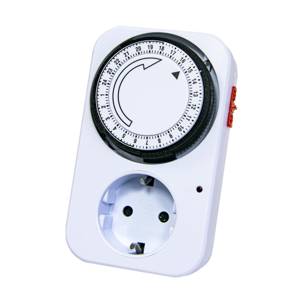 Jual Stop Kontak Timer Analog 24 Jam Manual Program Timer Listrik TG ...