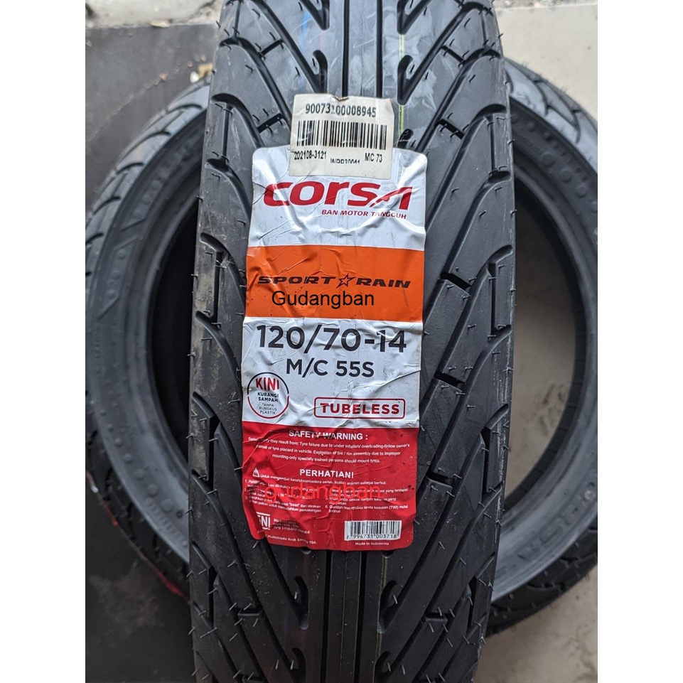 Jual Corsa Sport Rain Tubeless Ban Luar Motor Vario