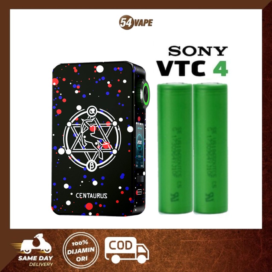 Jual Lost Vape Centaurus M200 Box Mod + Battery VTC 4 | Shopee Indonesia