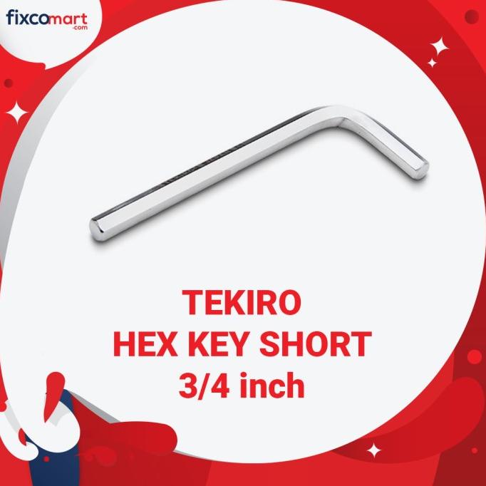 Jual Tekiro Kunci L Pendek 3/4 inch / Hex Key Short fixco Kualitas Baik ...