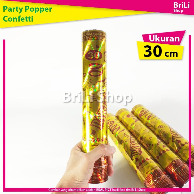 Jual Party Popper Confetti 30cm Confeti 30 Cm | Shopee Indonesia