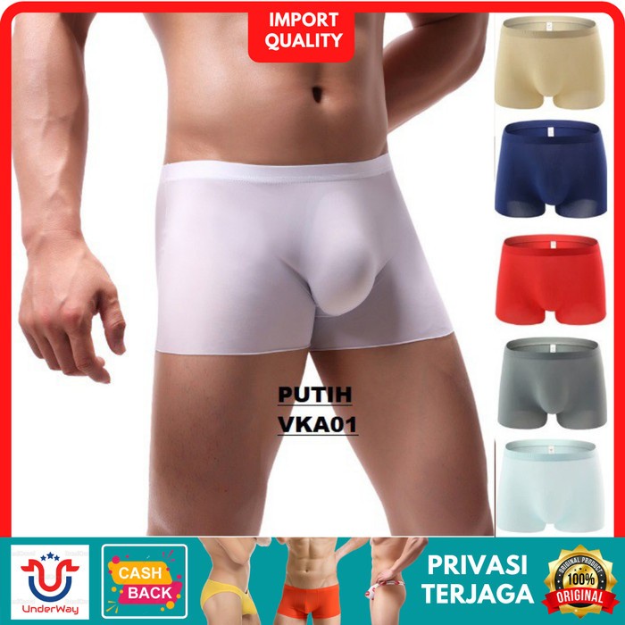 Jual NEW PRODUK CELANA DALAM BOXER PRIA TIPIS STRETCH VKA SEMPAK SEXY