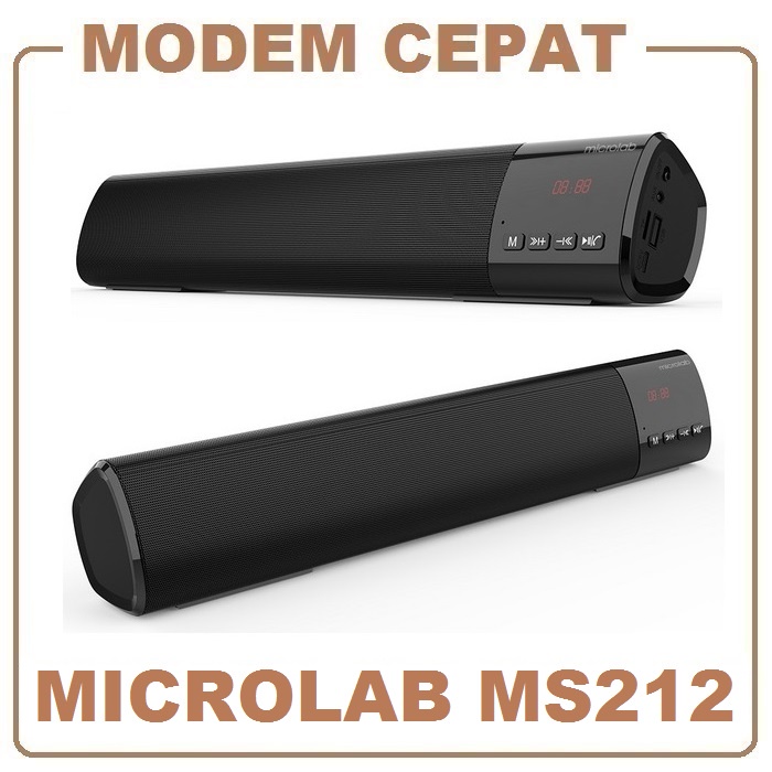 Jual Microlab MS212 Portable Bluetooth Soundbar Speaker FM Radio USB TF