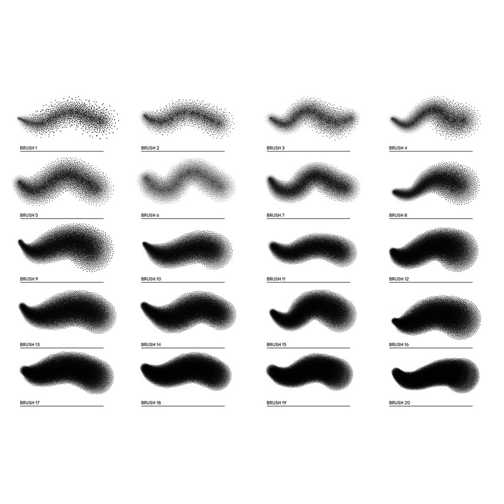 Jual Stipple Photoshop Brushes For Photoshop PS BRUSHES | Shopee Indonesia