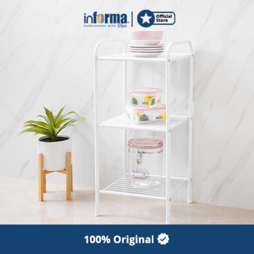 Jual Informa Rak 3 Tingkat Minimalis Putih Organizer Serbaguna Tempat