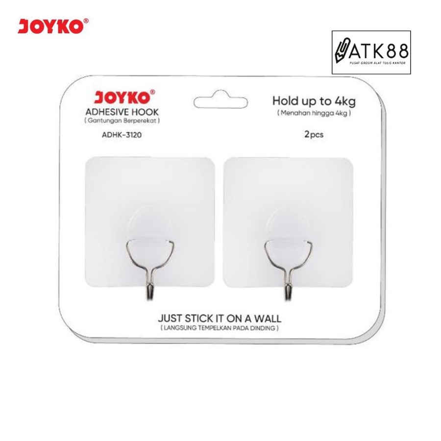 Jual Joyko Gantungan Adhk Adhesive Hook Tempel Dinding Kait