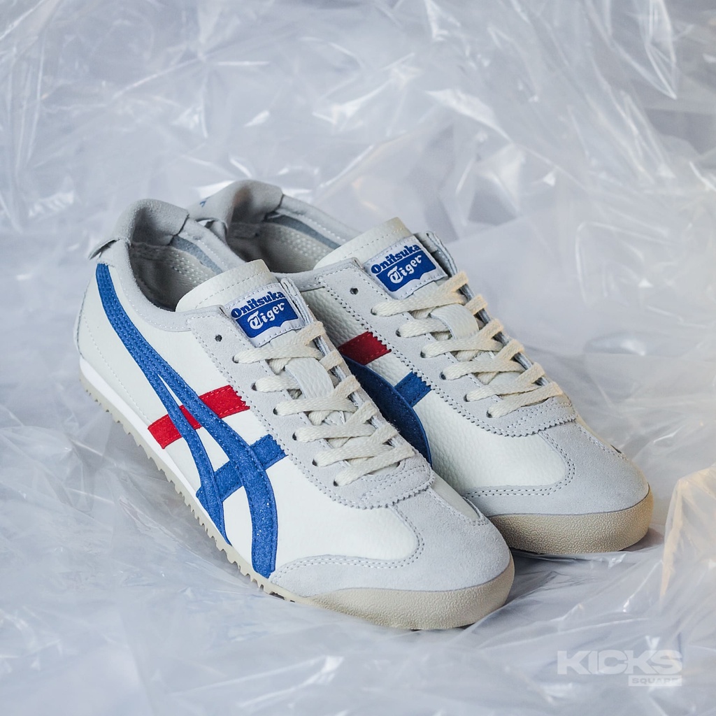 Kode 44 ONITSUKA TIGER MEXICO 66 WHITE BLUEDRU ORIGINAL