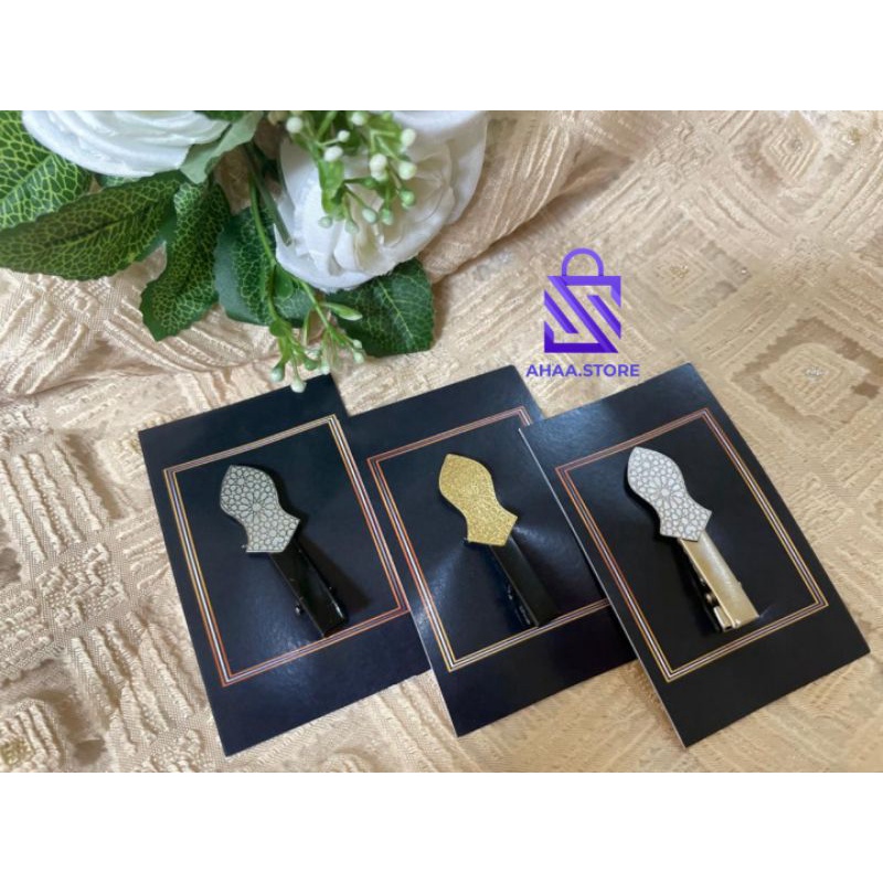Jual Jepit Terompah Rasul PREMIUM Pin terompah nabi jepit terompah nabi ...