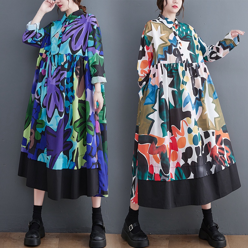 Jual Oracle Dress - Premium Oversized Summer Dress Lengan Panjang ...