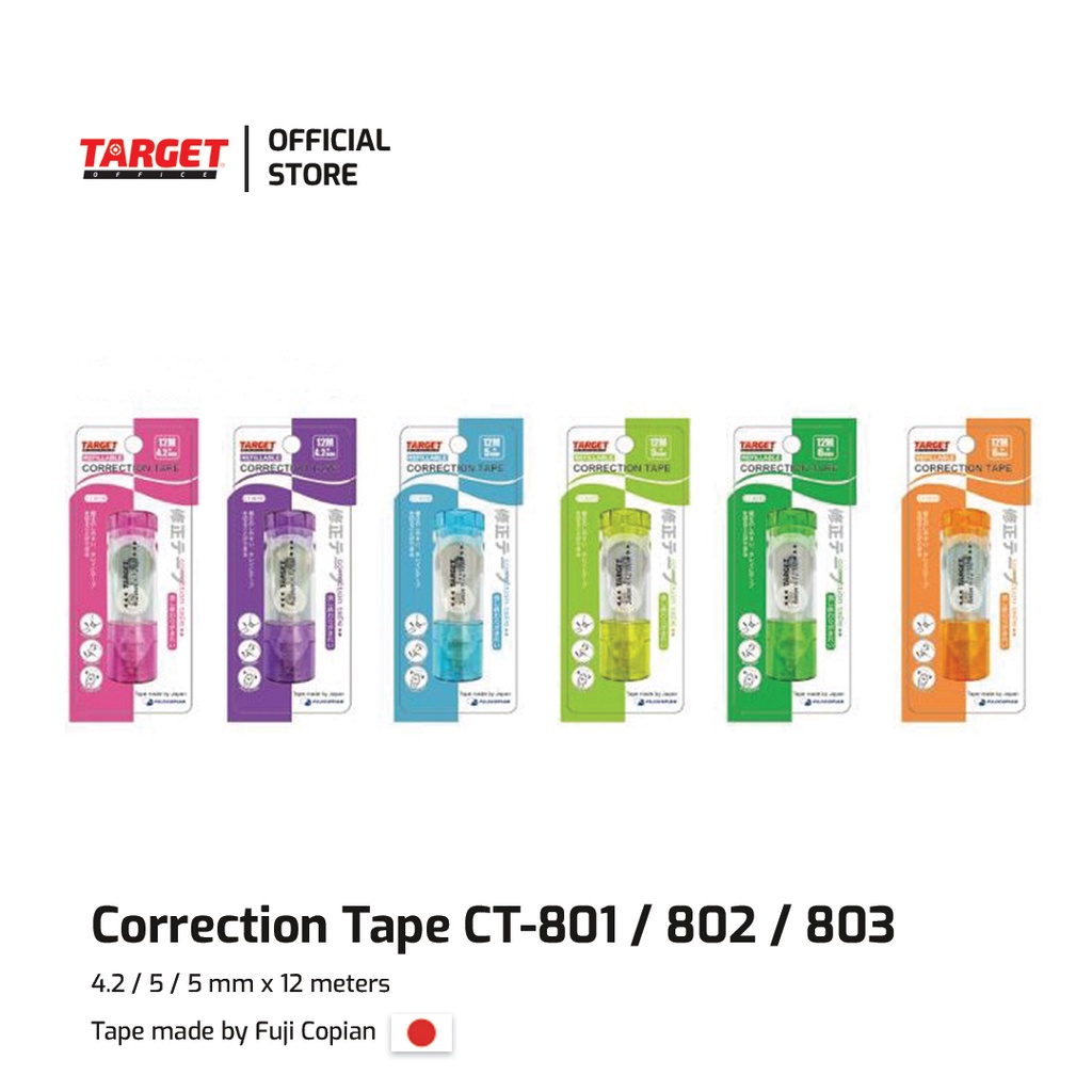 Jual Target Correction Tape CT 801 / Tip x kertas / stipo kertas ...