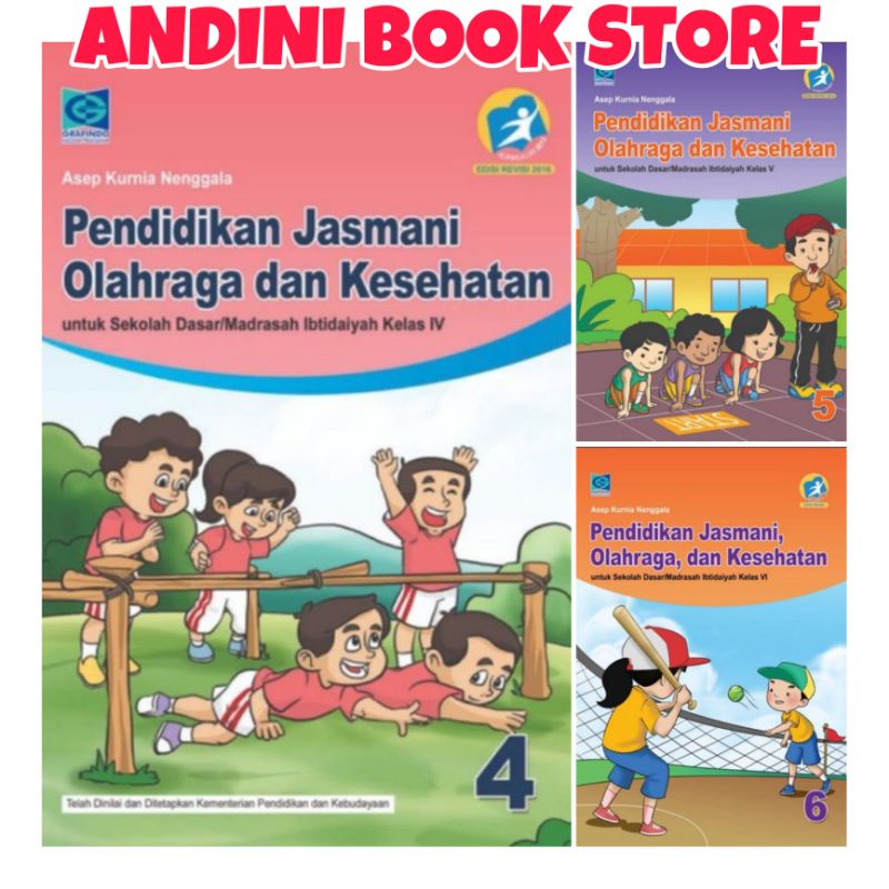 Jual BUKU PENJASORKES GRAFINDO KELAS 4,5,6 SD/MI KURIKULUM 2013 REVISI ...