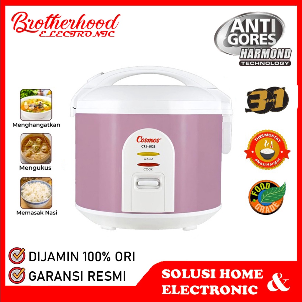 Jual (BISA COD) RICE COOKER / MAGIC COM COSMOS CRJ6028 V / CRJ6028V
