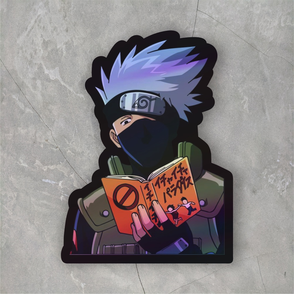 Jual Sticker Hologram Anime Hatake Kakashi | Sticker hologram Naruto ...