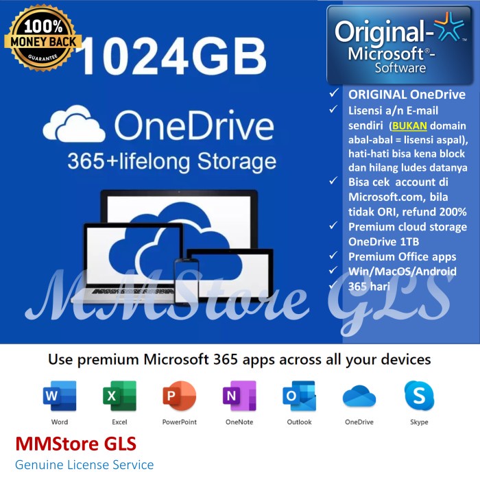 Jual Onedrive Premium 1Tb Not Googleone Icloud Googledrive | Shopee ...