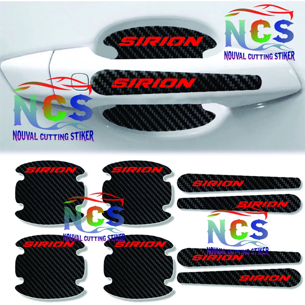 Jual NEW 8PCS STIKER CARBON 3D HANDLE MOBIL SIRION STICKER KARBON 3D ...