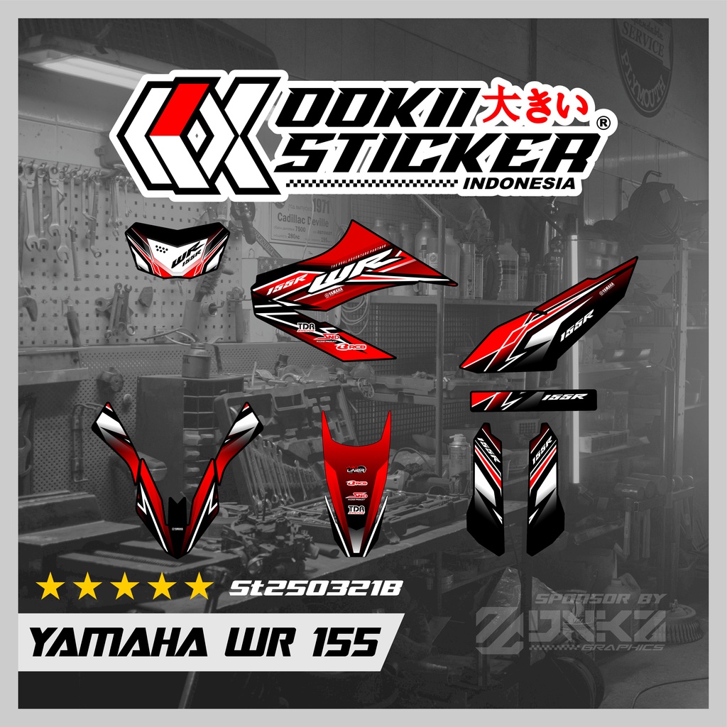 Jual Stiker Yamaha WR 155 Decal Striping Yamaha WR 155 Premium Racing ...