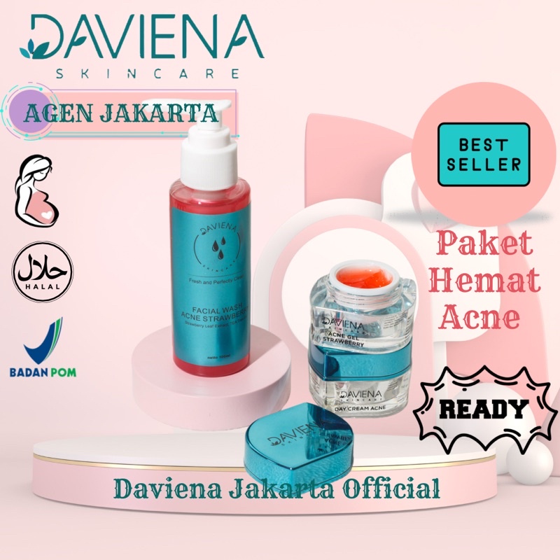Jual PAKET HEMAT ACNE 1 (ACNE GEL) DAVIENA SKINCARE | DAVIENASKINCARE