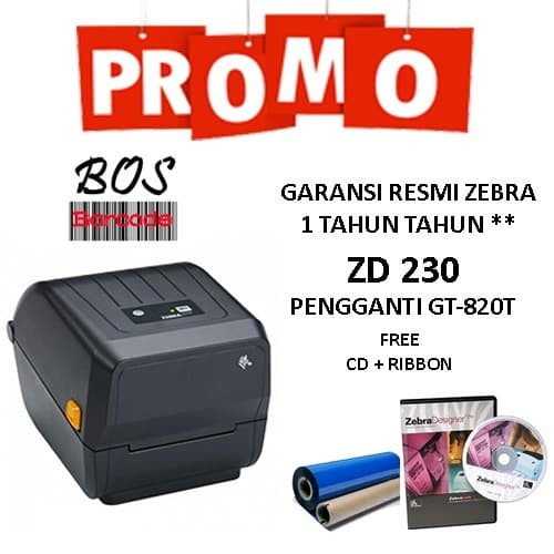 Jual Promo Printer Barcode Zebra Zd230 Zd 230 Pengganti Gt820 Shopee Indonesia 1628