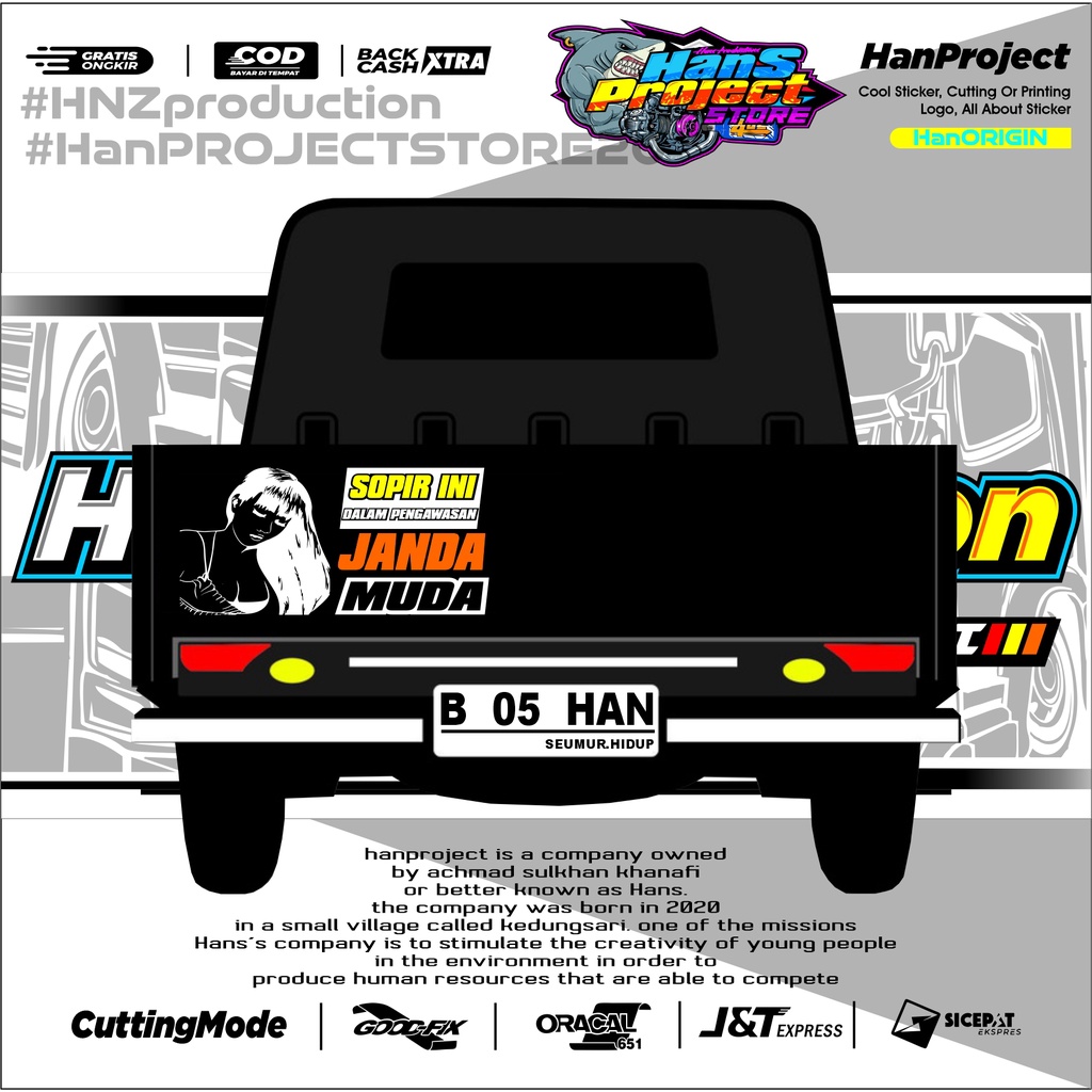 Jual STICKER CUTTING MOBIL PICK UP COCOK UNTUK KACA DAN BODY MOBIL ...