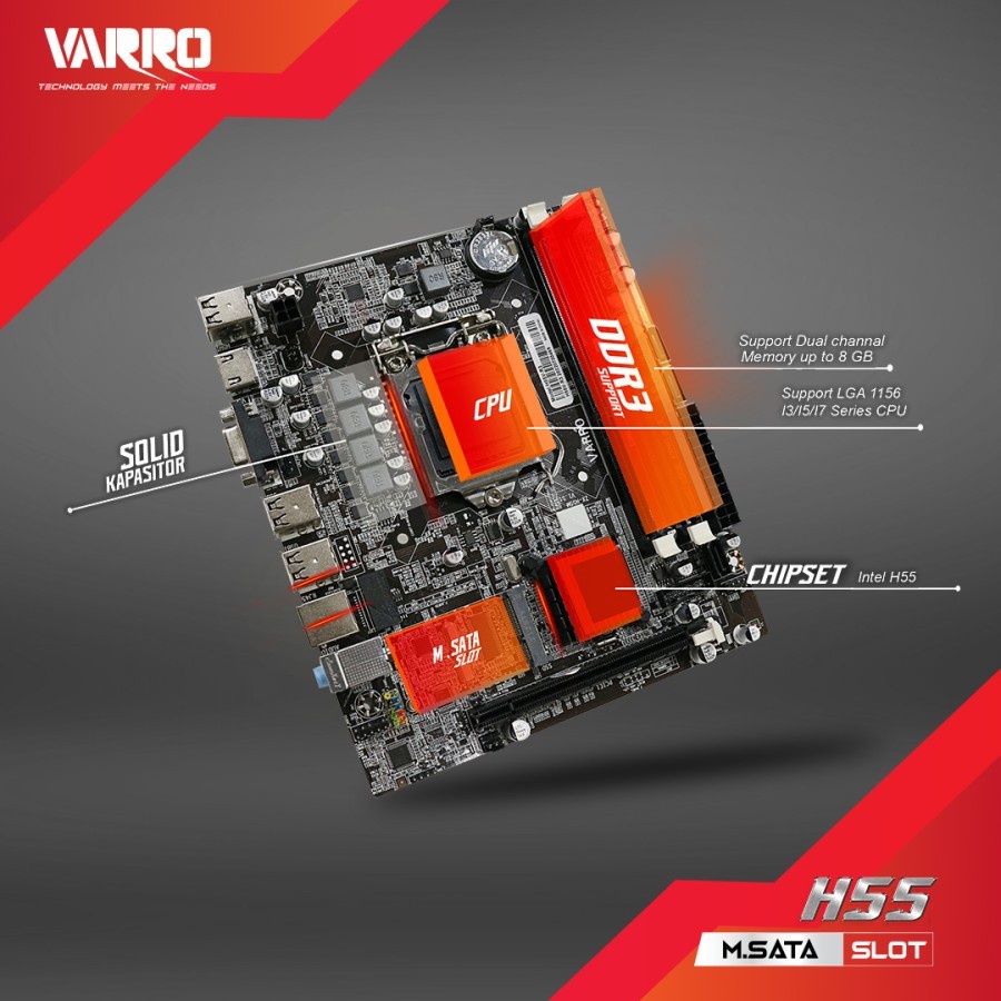 Zx H55m H55 Motherboard Cpu Support Lga 1155 Zebronics H55