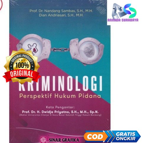 Jual Kriminologi ( Perspektif Hukum Pidana ) - Prof. Dr. Nandang Sambas ...