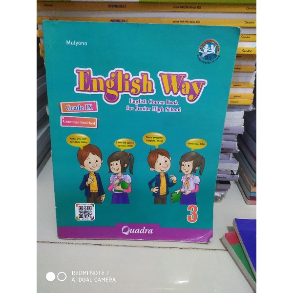 Jual English Way English Course Book For Junior High School Grade IX ...