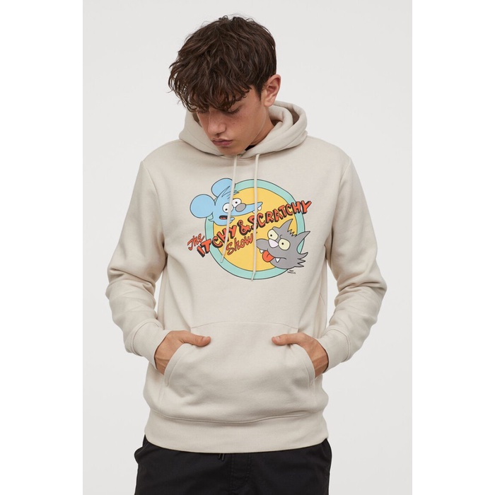 H&m itchy and scratchy hoodie hotsell