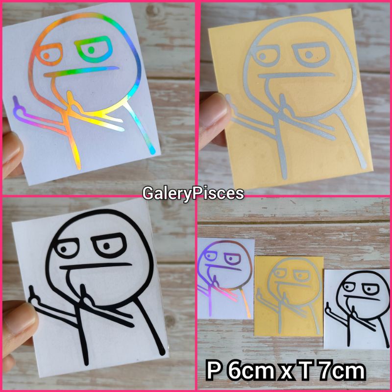 Jual STIKER MOTOR CUTTING STIKER LUCU STIKER EMOTICON | Shopee Indonesia