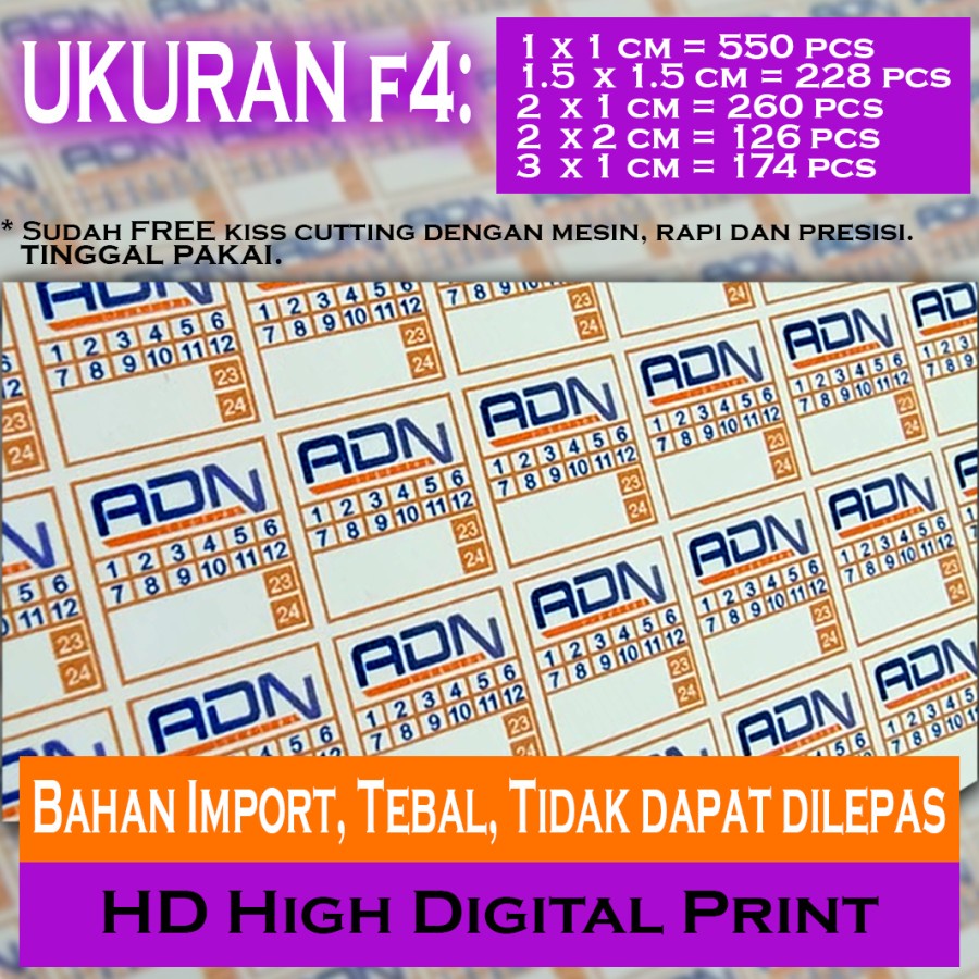 Jual Stiker Segel Garansi Pecah Telur Plus Cutting Fullcolor Hd Digital