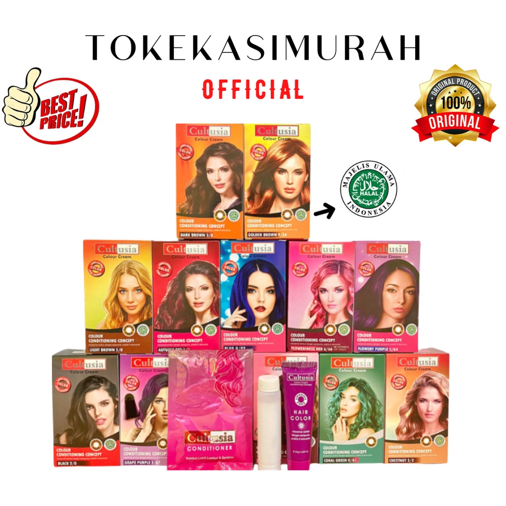 Jual Cat Rambut Pewarna Rambut Cultusia Colour Conditioning Concept 3