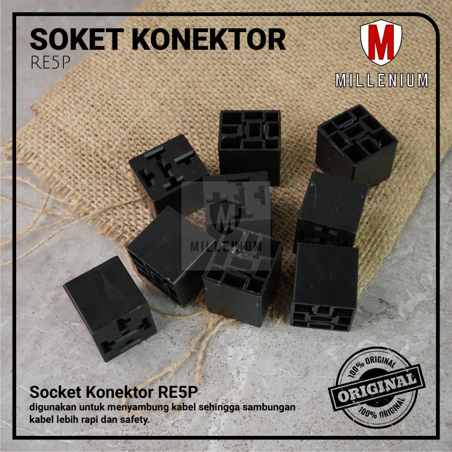 Jual Rumah Relay RE5P / Soket Relay / Socket Cable Relay / Kaki 5 Pin