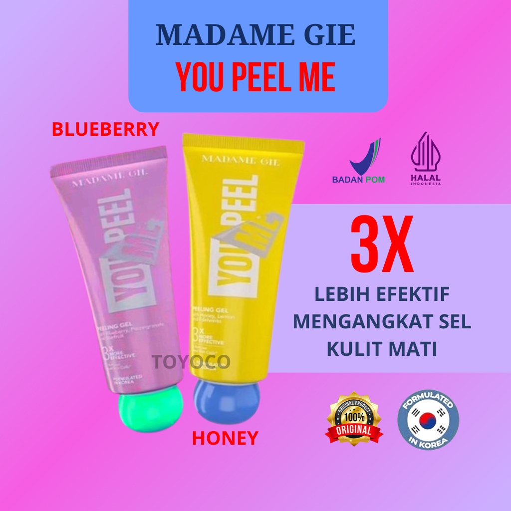 Jual Madame Gie You Peel Me Peeling Gel Exfoliating Eksfoliasi Wajah
