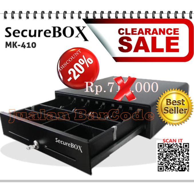 Jual CASH DRAWER LACI UANG SECUREBOX MK410 SECURE BOX MK 410 RJ11