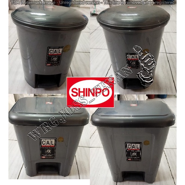 Jual Tempat Sampah Injak Step Dustbin Merk Shinpo 10 12 Liter Shopee Indonesia 5900
