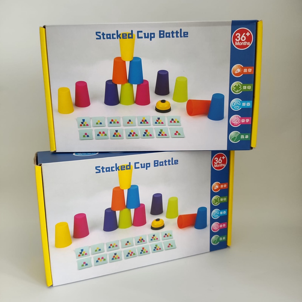 Jual Stack Cup Gelas Susun Anak Stacking Cup Stack Game Sensory Play