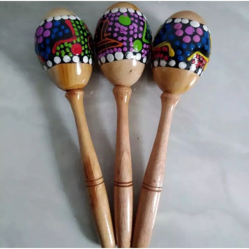 Jual Alat Musik Marakas / Maracas Mainan Edukasi Anak Tradisional APE