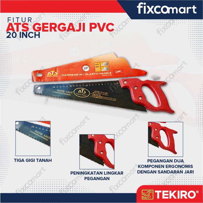 Jual Ats Gergaji Kayu Gagang Pvc Inch Shopee Indonesia